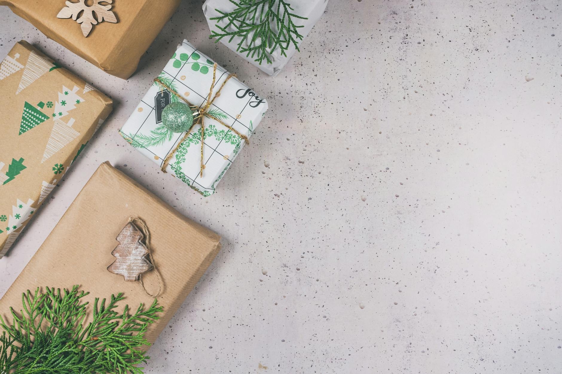 Styled gift set photography with professional lighting setup